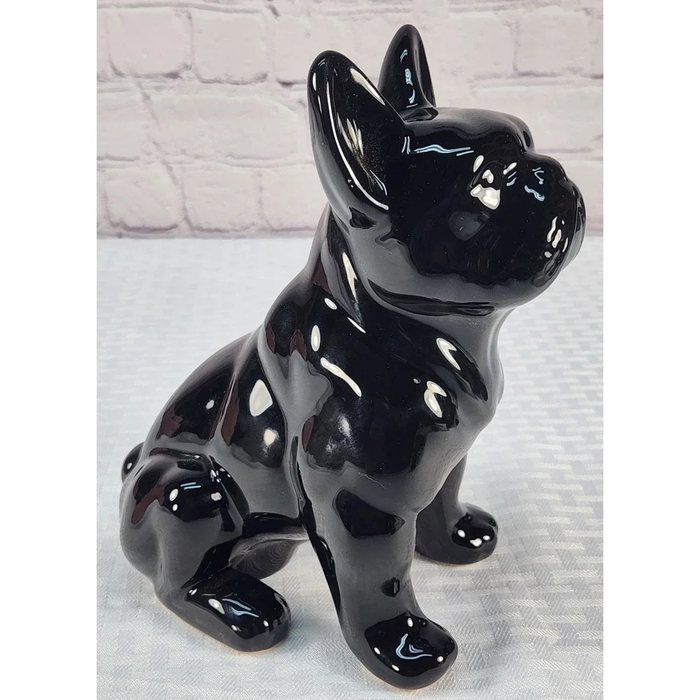 French Bulldog Frenchie dog black shiny 8